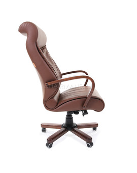 Кресло руководителя Chairman 420 WD кожа коричневый, изображение 3