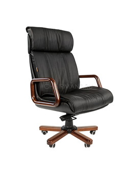 Кресло руководителя Chairman 419 кожа черный, изображение 1