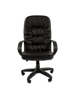 Кресло руководителя Chairman 416 экокожа черный, изображение 2