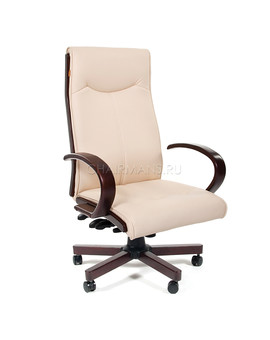 Кресло руководителя Chairman 411 экопремиум бежевый, изображение 1