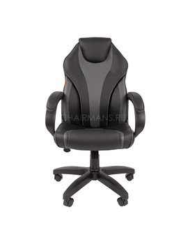 Кресло руководителя Chairman 299 экопремиум черный/серый, изображение 2