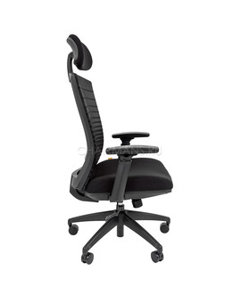 Кресло руководителя Chairman 285 сетка/ткань черный, изображение 3