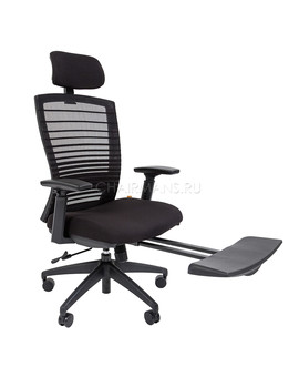 Кресло руководителя Chairman 285 сетка/ткань черный, изображение 4