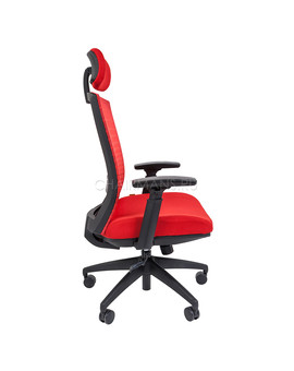 Кресло руководителя Chairman 285 сетка/ткань красный, изображение 3