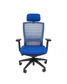 Кресло руководителя Chairman 285 сетка/ткань синий, изображение 2