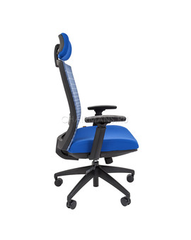 Кресло руководителя Chairman 285 сетка/ткань синий, изображение 3