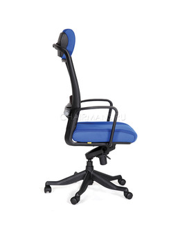 Кресло руководителя Chairman 283 сетка/ткань черный/синий, изображение 4