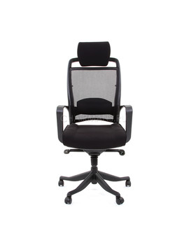 Кресло руководителя Chairman 283 сетка/ткань черный, изображение 2