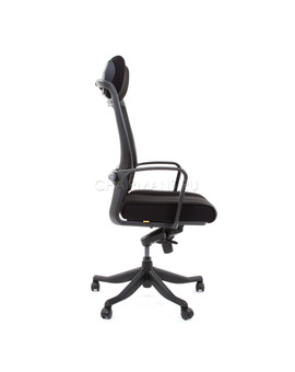 Кресло руководителя Chairman 283 сетка/ткань черный, изображение 3