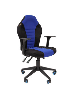 Кресло геймерское Chairman GAME 8 ткань черный/синий, изображение 1