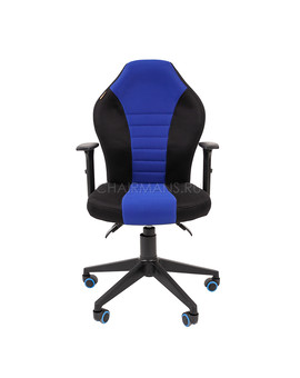 Кресло геймерское Chairman GAME 8 ткань черный/синий, изображение 2