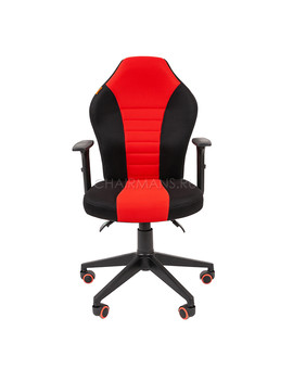 Кресло геймерское Chairman GAME 8 ткань черный/красный, изображение 2