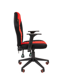 Кресло геймерское Chairman GAME 8 ткань черный/красный, изображение 3