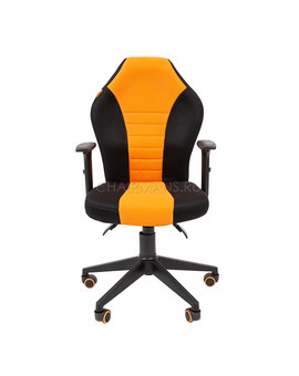 Кресло геймерское Chairman GAME 8 ткань черный/оранжевый, изображение 2