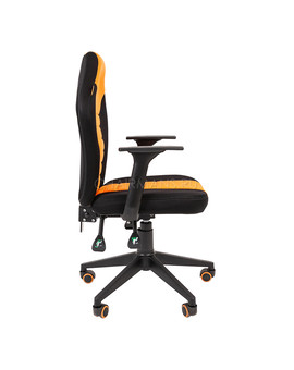 Кресло геймерское Chairman GAME 8 ткань черный/оранжевый, изображение 3