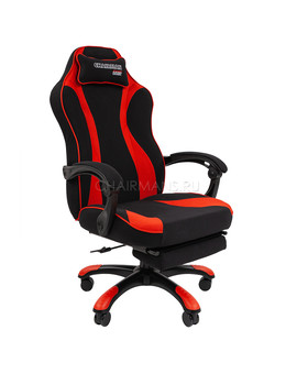 Кресло геймерское Chairman GAME 35 ткань черный/красный, изображение 1