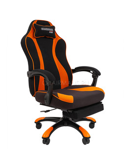 Кресло геймерское Chairman GAME 35 ткань черный/оранжевый, изображение 1