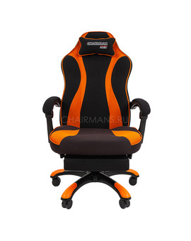 Кресло геймерское Chairman GAME 35 ткань черный/оранжевый, изображение 2