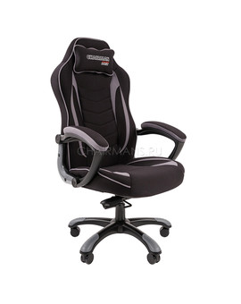 Кресло геймерское Chairman GAME 28 ткань черный/серый, изображение 1