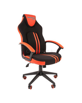 Кресло геймерское Chairman GAME 26 экопремиум черный/красный, изображение 1