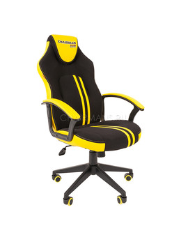 Кресло геймерское Chairman GAME 26 экопремиум черный/желтый, изображение 1