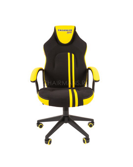 Кресло геймерское Chairman GAME 26 экопремиум черный/желтый, изображение 2