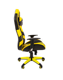 Кресло геймерское Chairman GAME 25 экопремиум черный/желтый, изображение 3