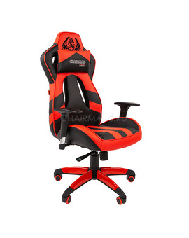 Кресло геймерское Chairman GAME 25 экопремиум черный/красный, изображение 1