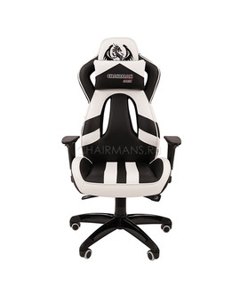 Кресло геймерское Chairman GAME 25 экопремиум черный/белый, изображение 2