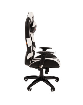 Кресло геймерское Chairman GAME 25 экопремиум черный/белый, изображение 3