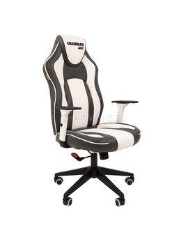 Кресло геймерское Chairman GAME 23 экопремиум серый/белый, изображение 1