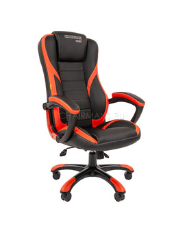 Кресло геймерское Chairman GAME 22 экопремиум черный/красный, изображение 1