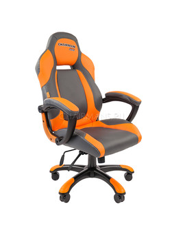 Кресло геймерское Chairman GAME 20 экопремиум серый/оранжевый, изображение 1