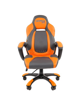 Кресло геймерское Chairman GAME 20 экопремиум серый/оранжевый, изображение 2