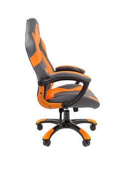 Кресло геймерское Chairman GAME 20 экопремиум серый/оранжевый, изображение 3