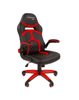 Кресло геймерское Chairman GAME 18 экопремиум черный/красный, изображение 1