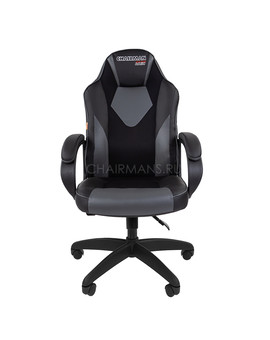 Кресло геймерское Chairman GAME 17 экопремиум черный/серый, изображение 2
