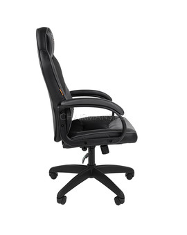 Кресло геймерское Chairman GAME 17 экопремиум черный/серый, изображение 3