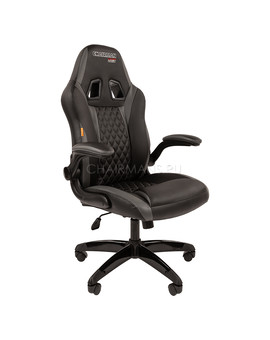 Кресло геймерское Chairman GAME 15 экопремиум черный/серый, изображение 1
