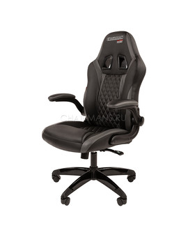 Кресло геймерское Chairman GAME 15 экопремиум черный/серый, изображение 2