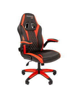 Кресло геймерское Chairman GAME 15 экопремиум черный/красный, изображение 1