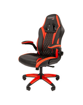 Кресло геймерское Chairman GAME 15 экопремиум черный/красный, изображение 4