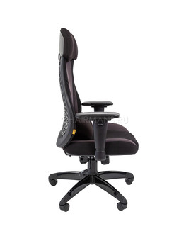 Кресло геймерское Chairman GAME 14 ткань черный/серый, изображение 3