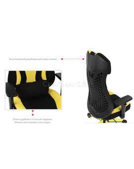 Кресло геймерское Chairman GAME 14 ткань черный/голубой, изображение 5