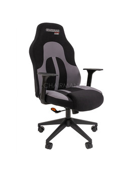Кресло геймерское Chairman GAME 11 ткань черный/серый, изображение 1