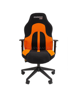Кресло геймерское Chairman GAME 11 ткань черный/оранжевый, изображение 2