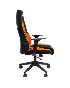 Кресло геймерское Chairman GAME 11 ткань черный/оранжевый, изображение 3