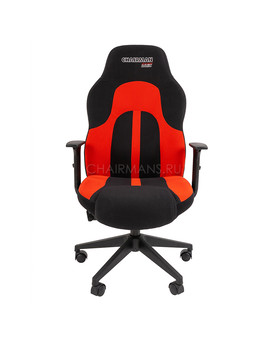Кресло геймерское Chairman GAME 11 ткань черный/красный, изображение 2