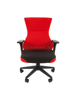 Кресло геймерское Chairman GAME 10 ткань черный/красный, изображение 2