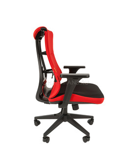 Кресло геймерское Chairman GAME 10 ткань черный/красный, изображение 3